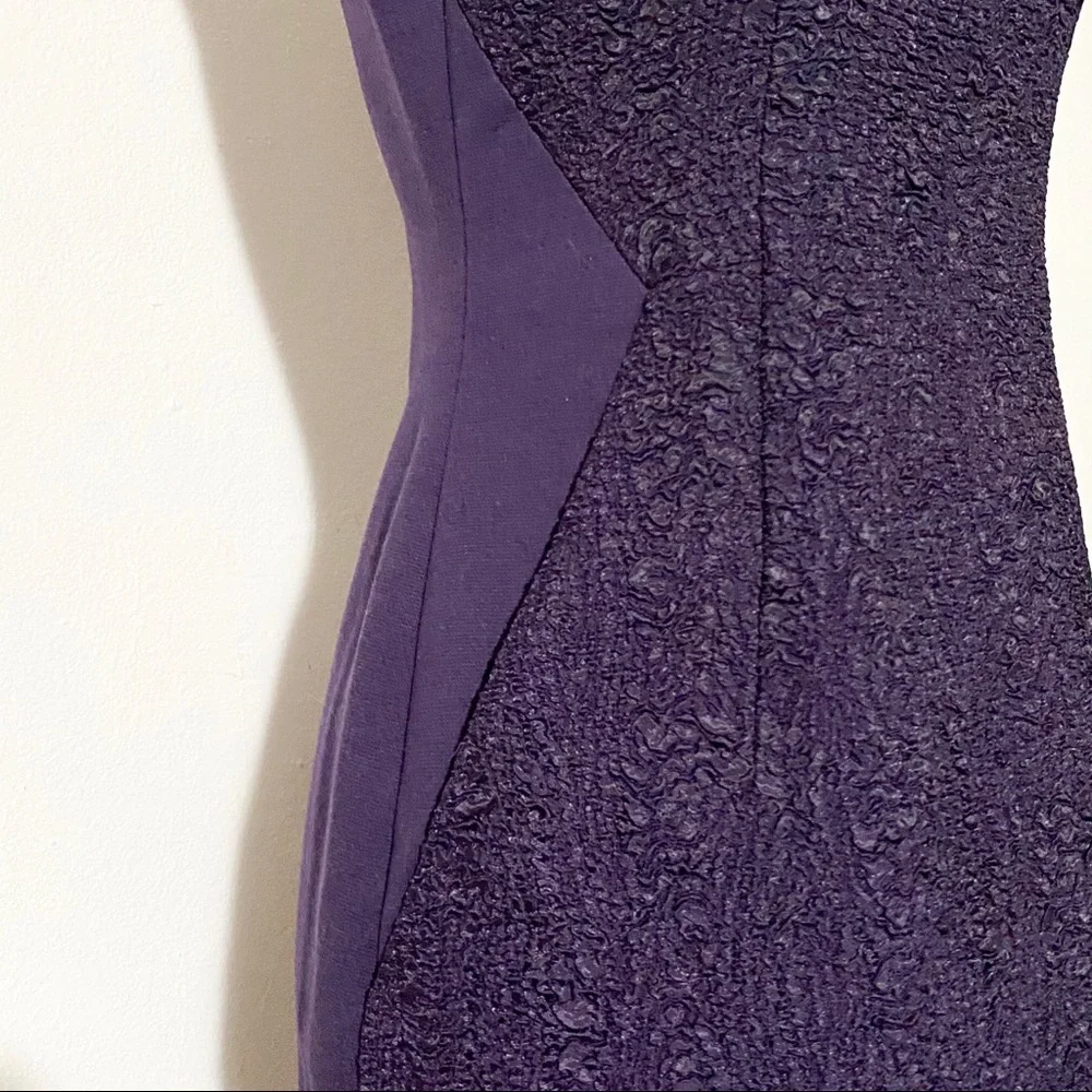 TAHARI Purple Zipper Dress - Picture 3 of 7